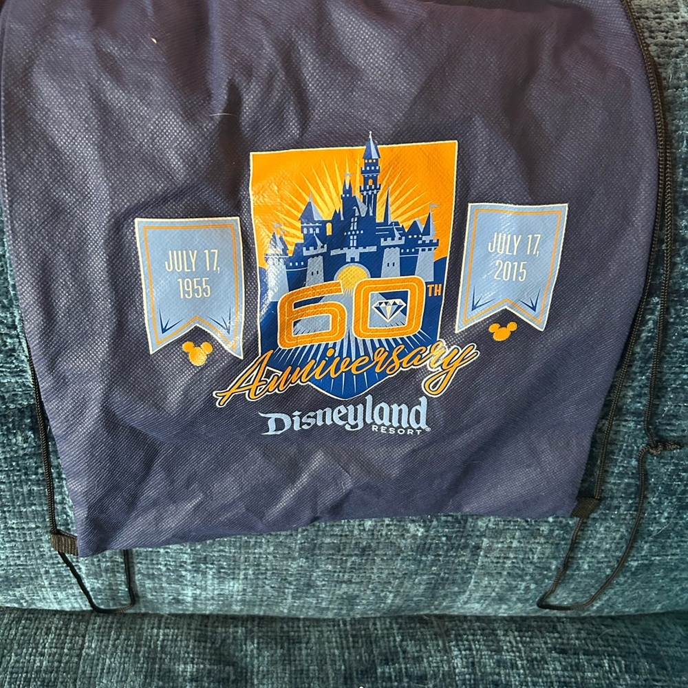 Disneyland 60th Anniversary Drawstring Bag